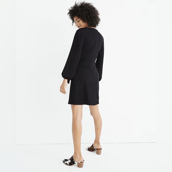 Madewell Texture & Thread Faux Wrap Tie Dress - Picture 3 of 12